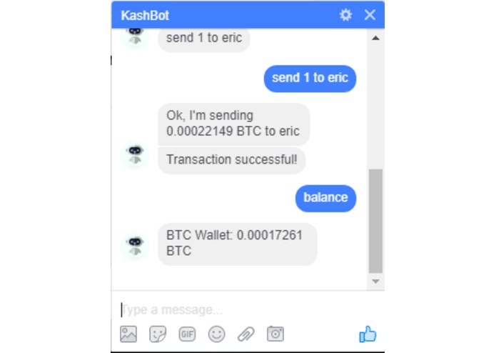 KashBot – screenshot 1