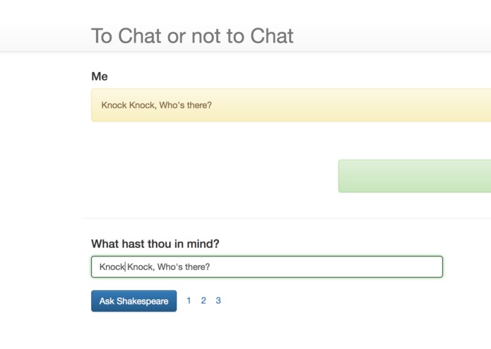 To Chat or not to Chat – screenshot 1