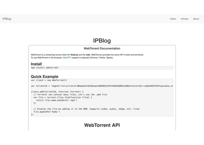 Inter Planetary Blog – screenshot 3
