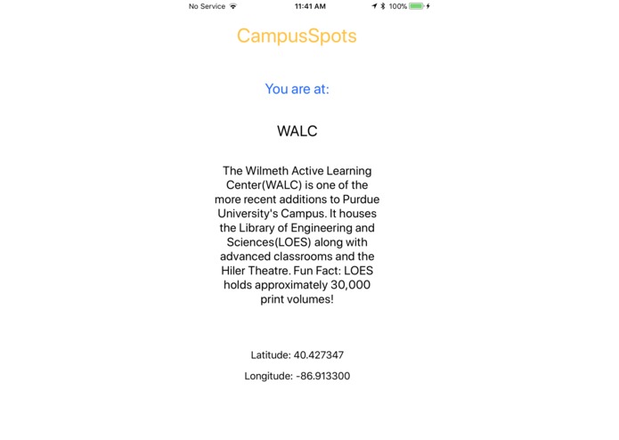 CampusSpots – screenshot 1