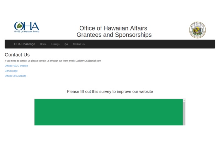 Office of Hawaii Affairs Grants & Scholarships Website – screenshot 4