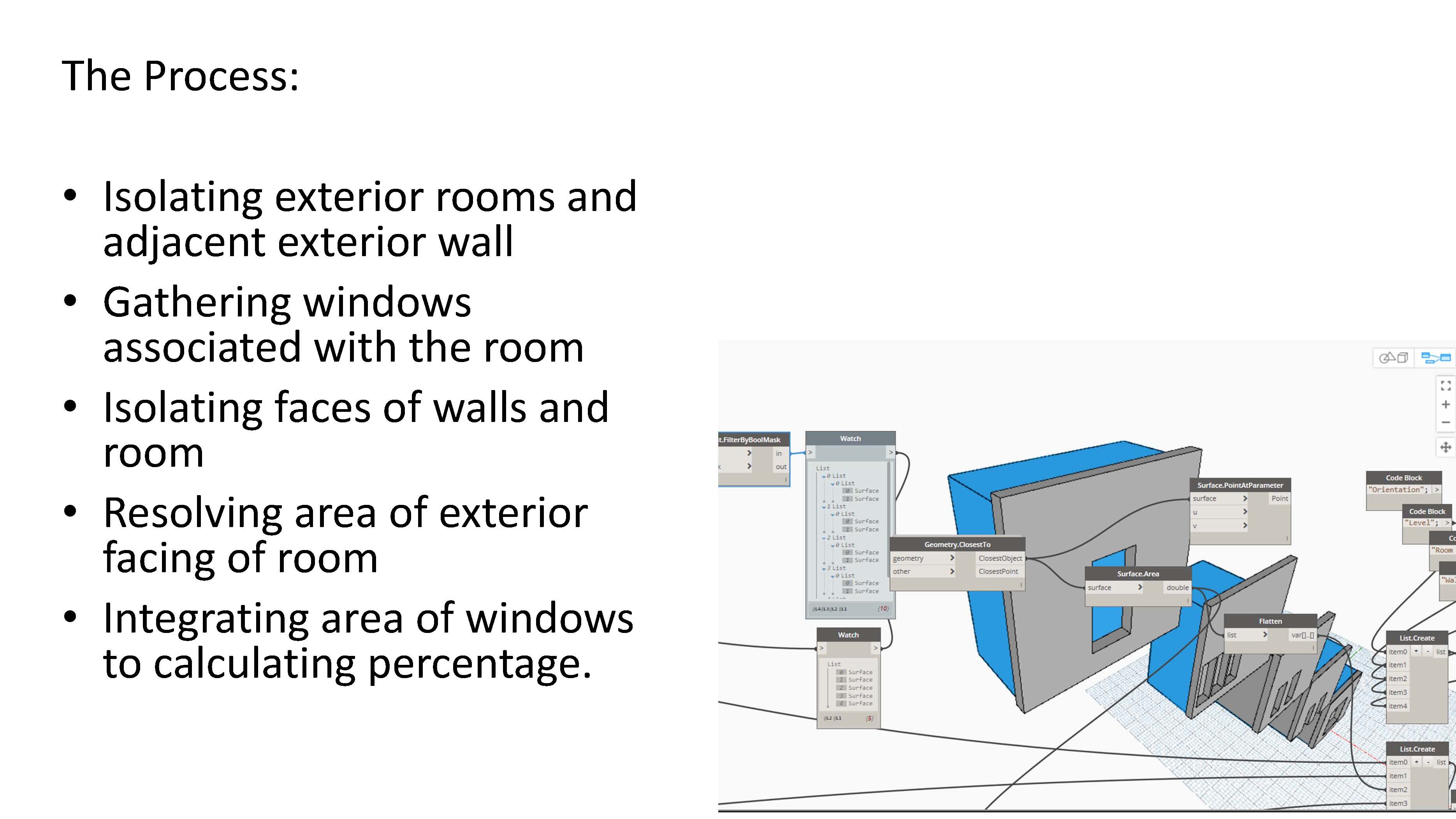 Window/Wall Ratio per Room/Space Devpost