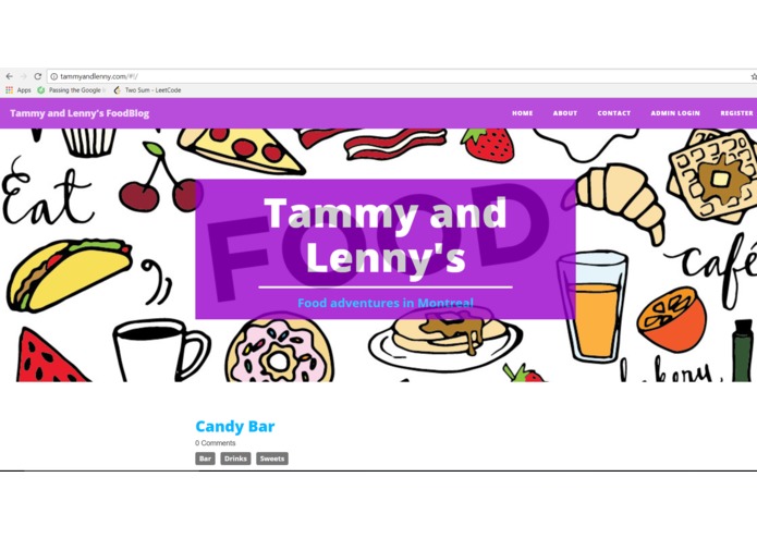 tammyandlenny.com – screenshot 1