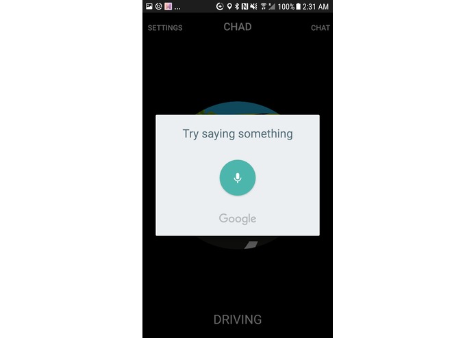 Communicative Hands-free Automotive Device (CHAD) – screenshot 4