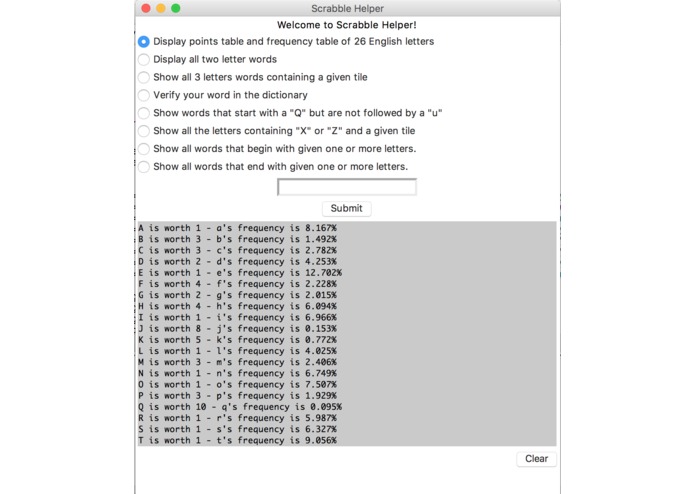 Scrabble Helper – screenshot 1