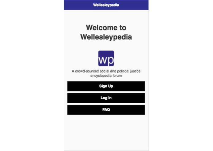 Wellesleypedia – screenshot 1