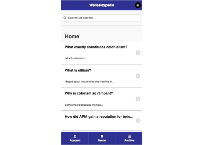 Wellesleypedia – screenshot 2