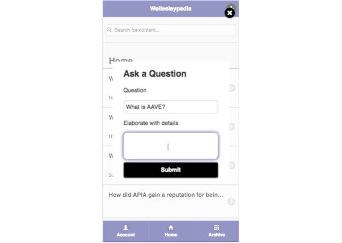 Wellesleypedia – screenshot 3