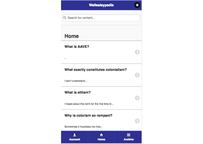 Wellesleypedia – screenshot 4