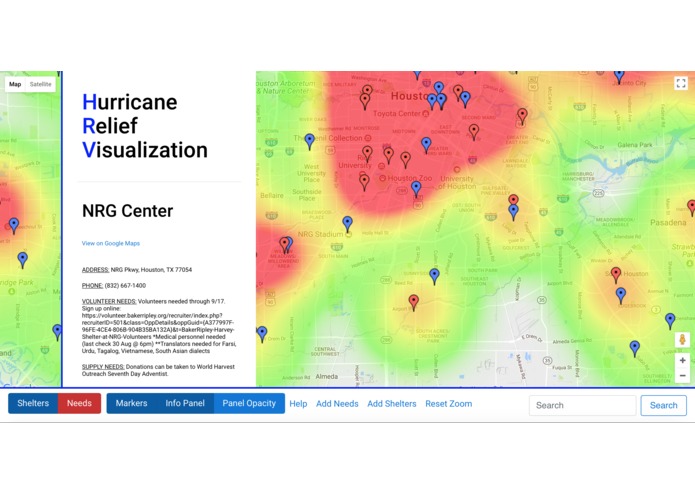 Hurricane Relief Visualization (HRV) – screenshot 2