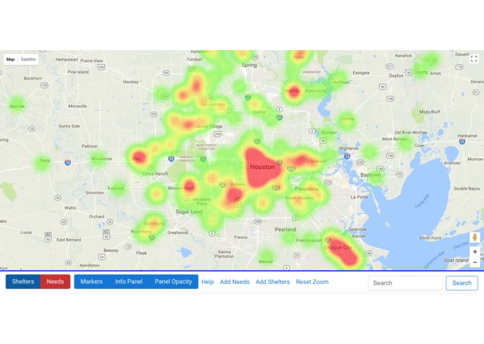 Hurricane Relief Visualization (HRV) – screenshot 3