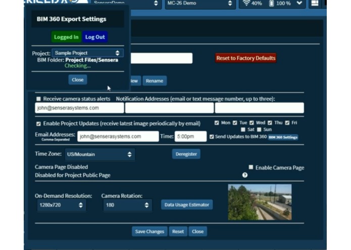 Sensera SiteCloud for BIM 360 – screenshot 2