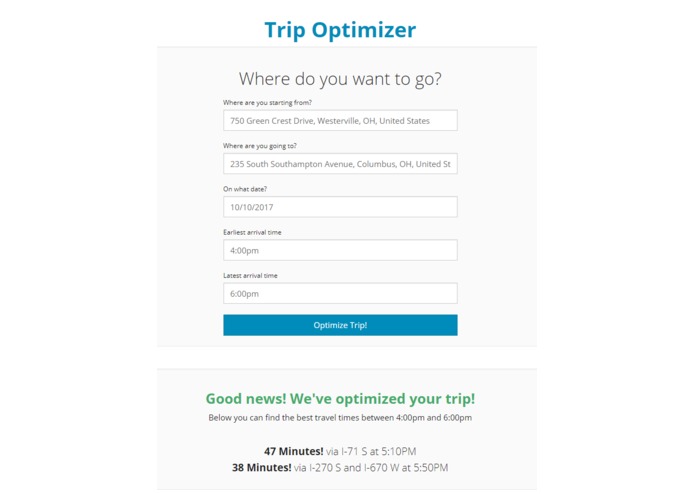 Trip Optimizer – screenshot 1