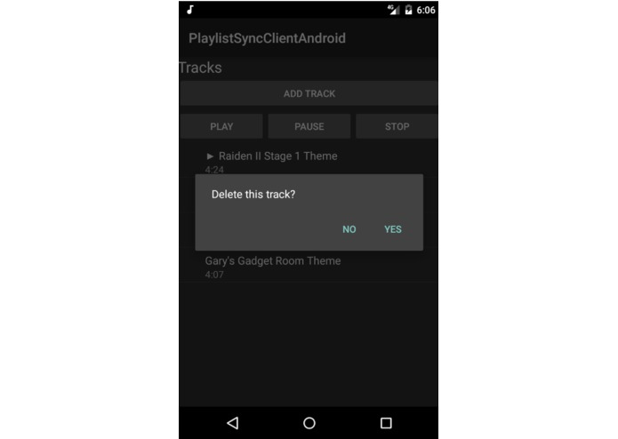 PlaylistSyncClientAndroid – screenshot 2