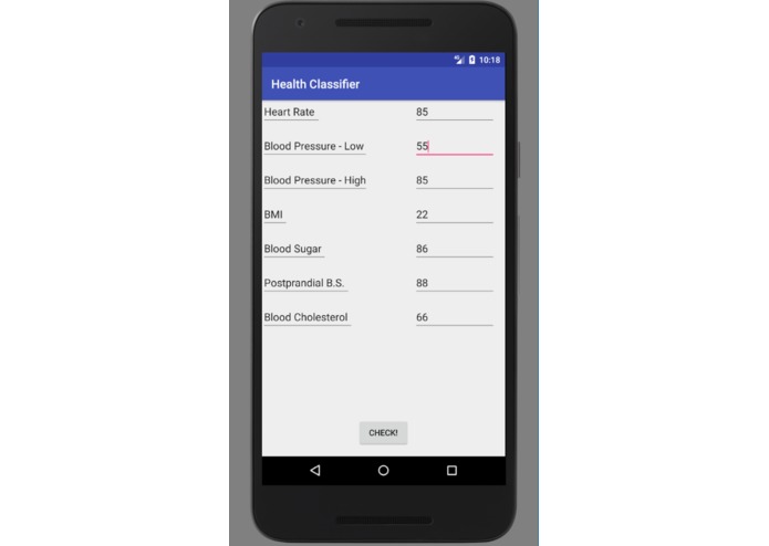 HealthClassifier – screenshot 6