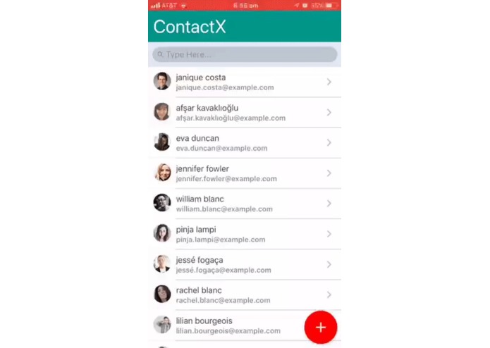ContactX – screenshot 1