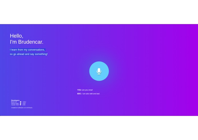 Brudencar Chatbot – screenshot 1