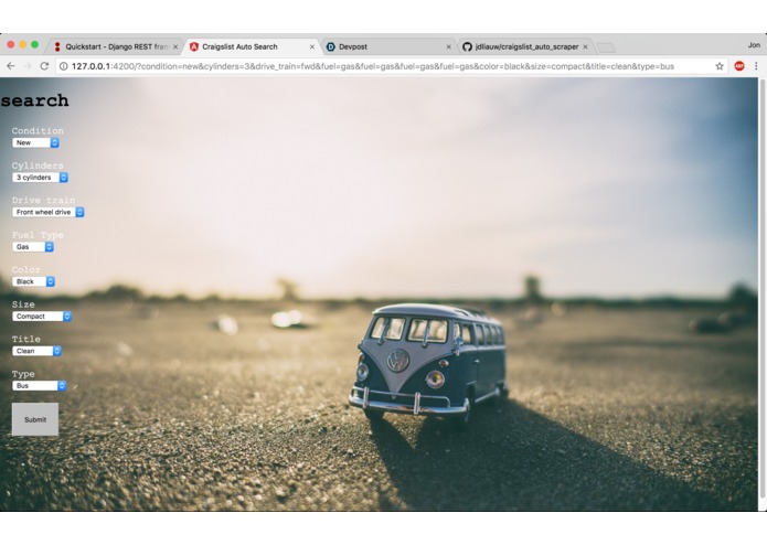 Craigslist Auto Search – screenshot 1