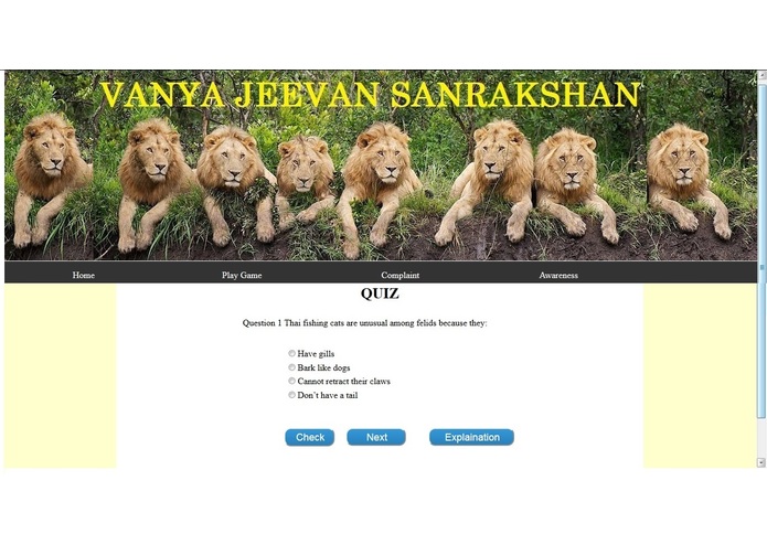 Vanya Jeevan Sanrakshan (problem statement 3) – screenshot 2