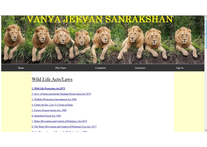 Vanya Jeevan Sanrakshan (problem statement 3) – screenshot 4