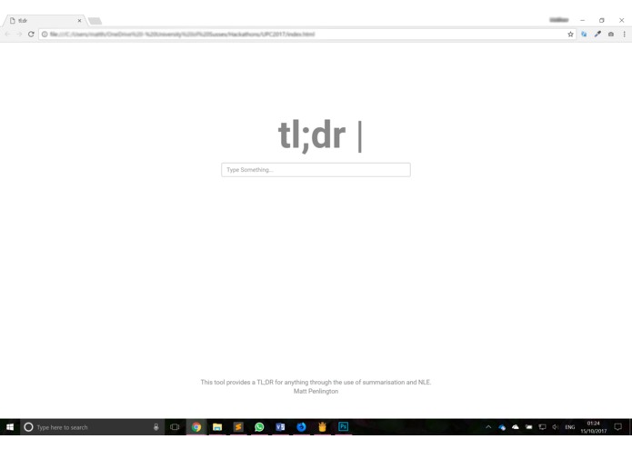 TL;DR-ify – screenshot 1