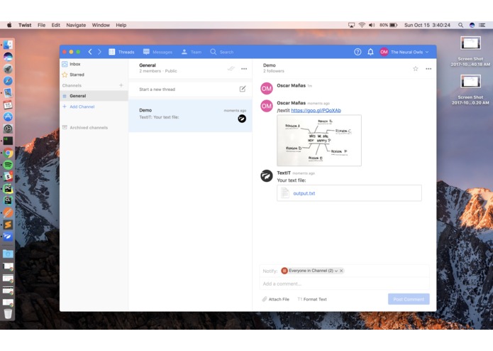 TextIT – screenshot 2
