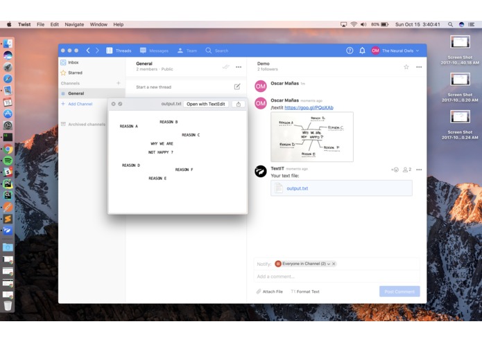 TextIT – screenshot 1