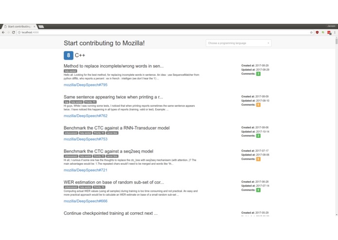 start-contributing-to – screenshot 1