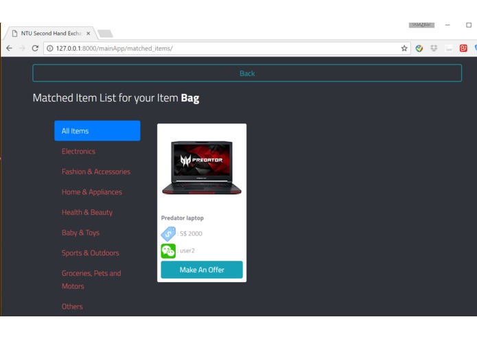 team404: Website for exchanging used second-hand goods – screenshot 4