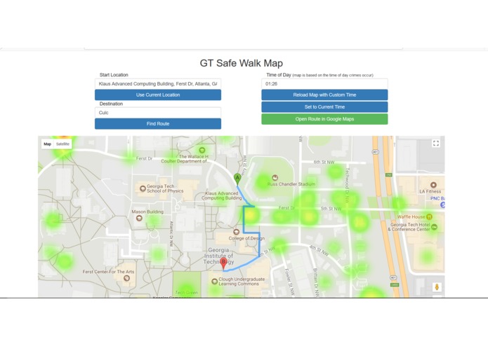 GT Safe Walk Map – screenshot 1