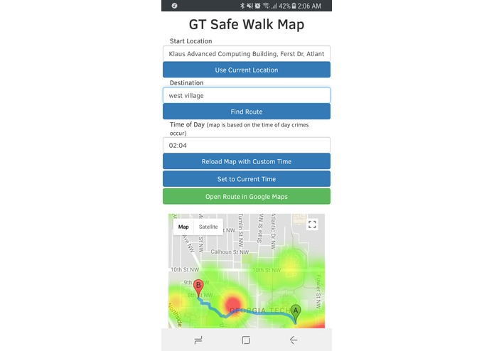 GT Safe Walk Map – screenshot 2