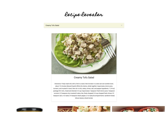 Recipe Revealer – screenshot 1