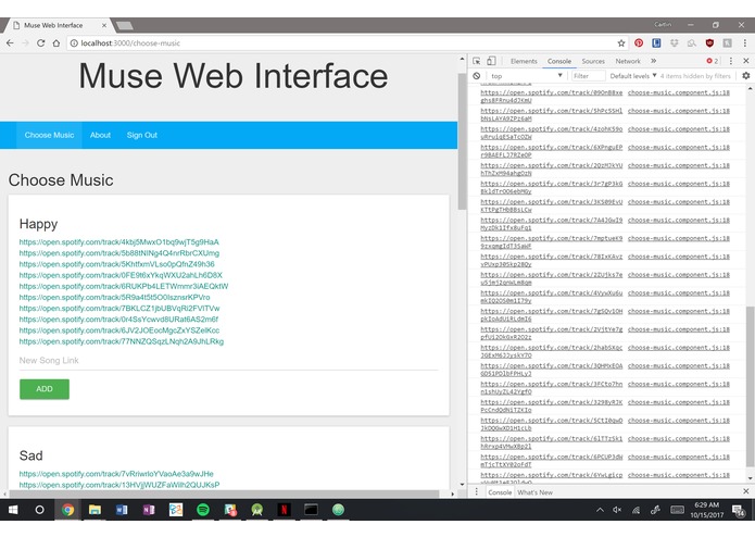 Muse-ic HackGT – screenshot 4