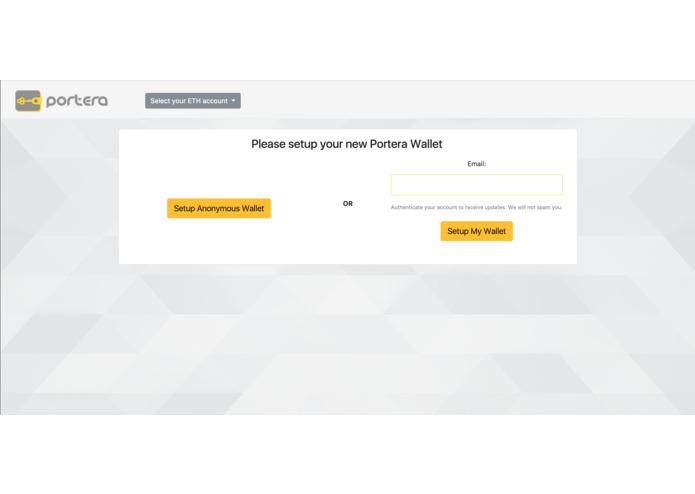 Portera Wallet – screenshot 1