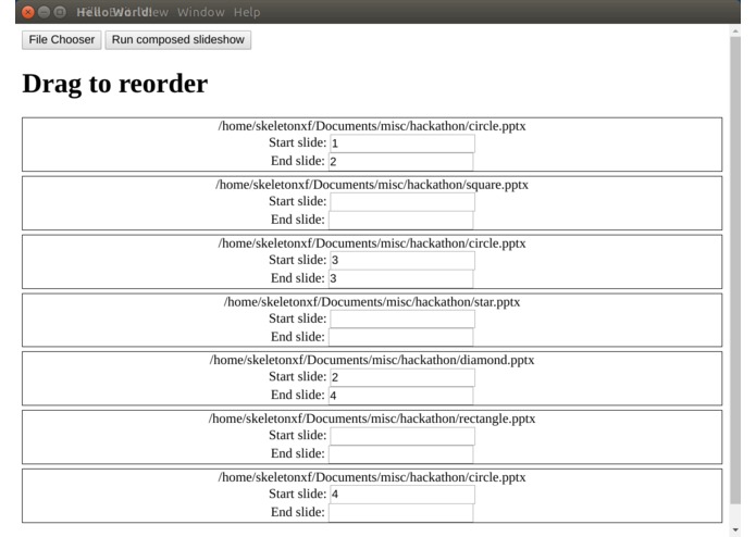 Presentation Blender – screenshot 1