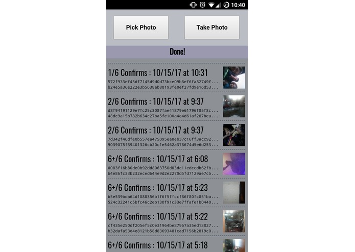 PhotoProof – screenshot 1