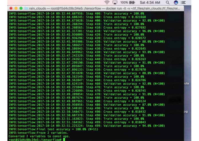 Rain Cloud Image Classifier – screenshot 2