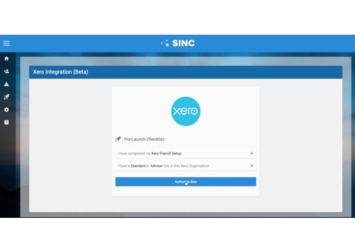 Sinc Xero Integration – screenshot 2