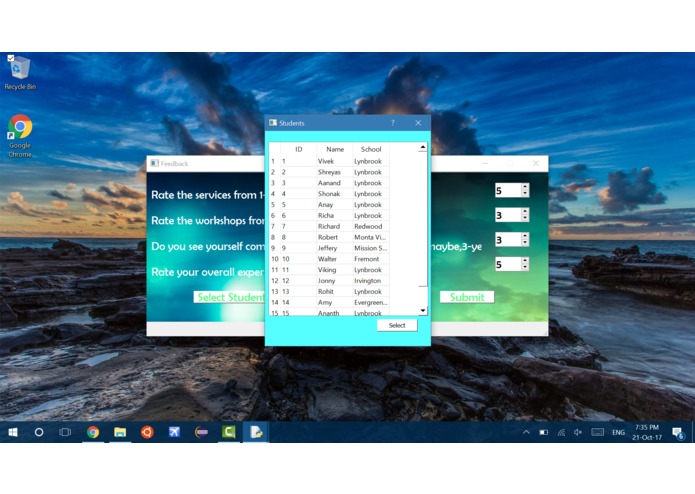 MVHacks Feedback Tracker  – screenshot 3