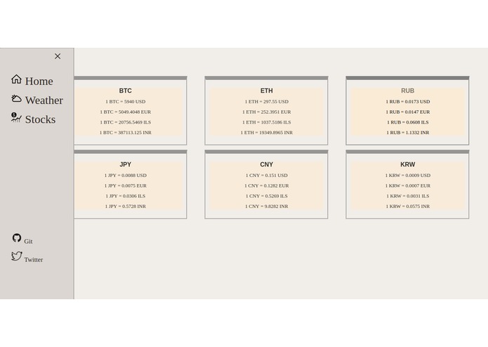 InfoRep – screenshot 1
