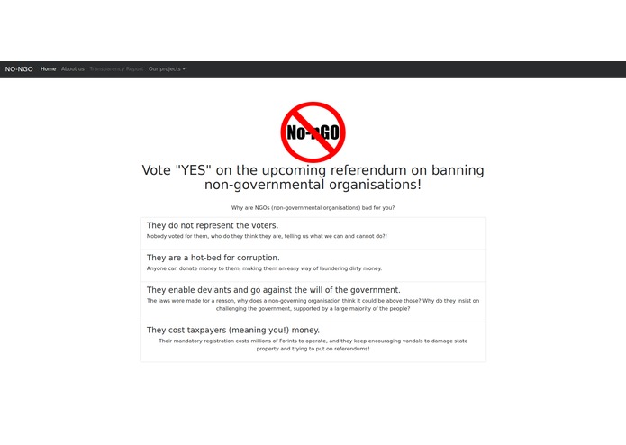 no-NG.Org - No(n)-non-governmental organization – screenshot 1