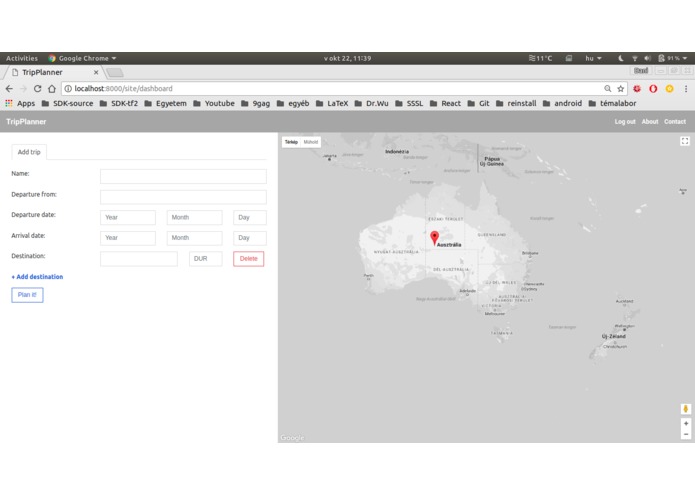 TripPlanner – screenshot 2