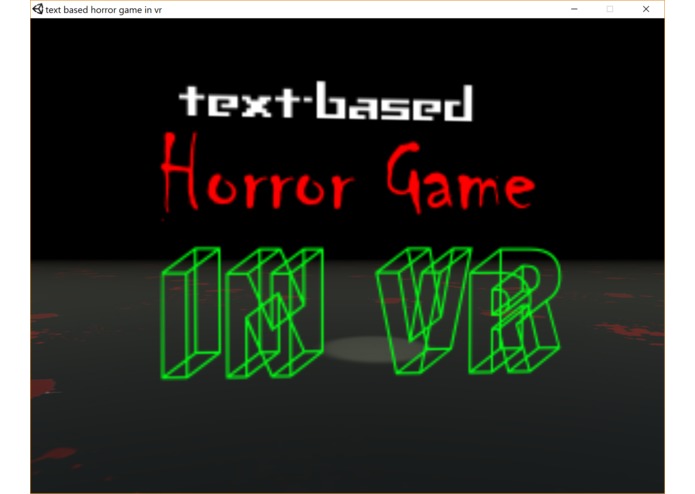 text-based horror game in VR – screenshot 1