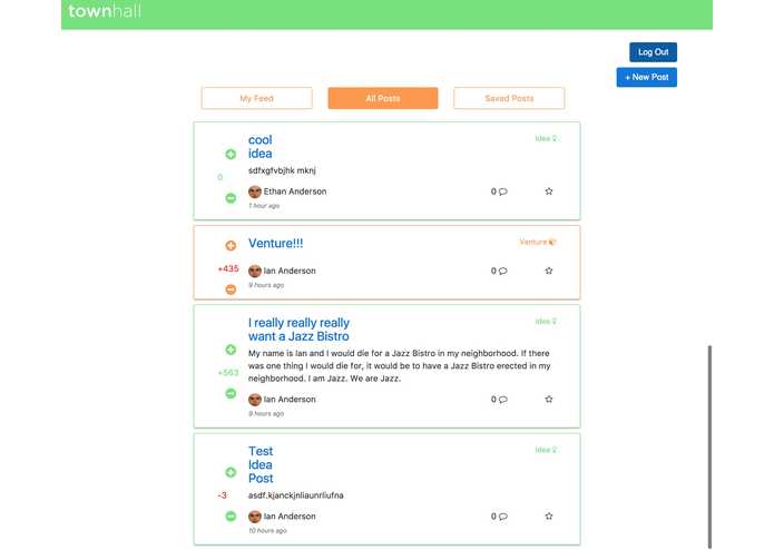 townhall – screenshot 1