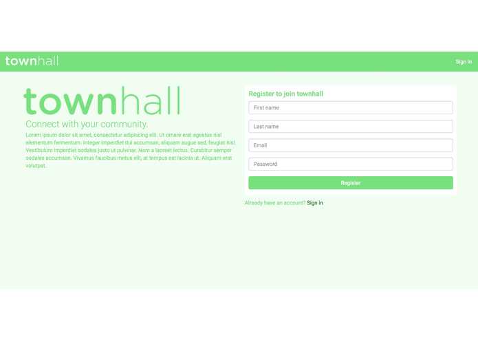 townhall – screenshot 2