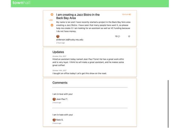 townhall – screenshot 3
