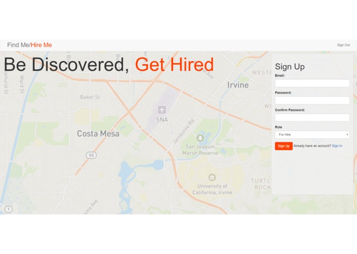 FindMe/HireMe – screenshot 1