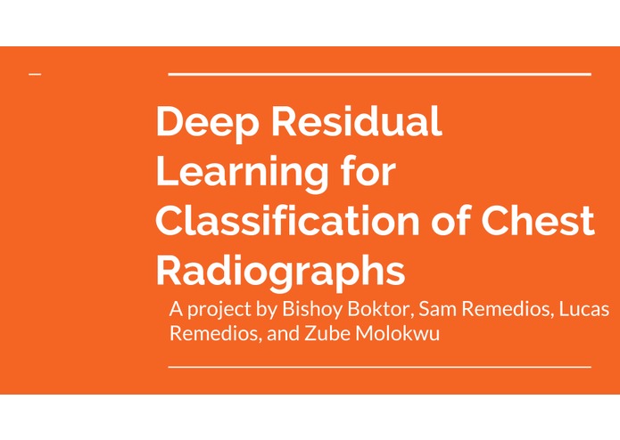 Deep Residual Learning for Classification of X-Rays – screenshot 1