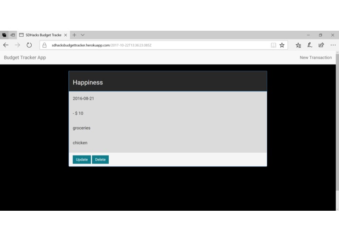 BudgetTracker – screenshot 3