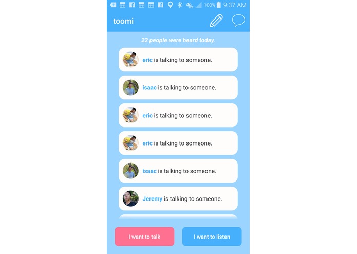 toomi – screenshot 2